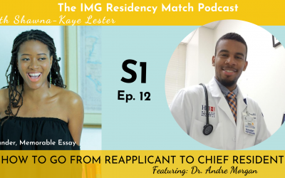 HOW TO GO FROM REAPPLICANT TO CHIEF RESIDENT